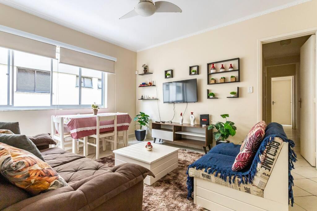 Apartamento Encantador No Guaruja, Praia Da Enseada - Apenas 600M Da Praia ! Zewnętrze zdjęcie